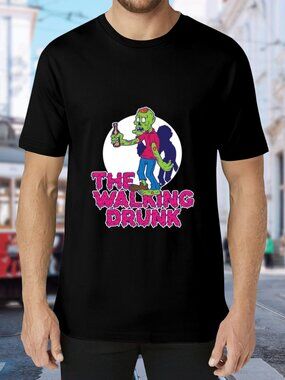 The Walking Drunk Graphic Tee - Black